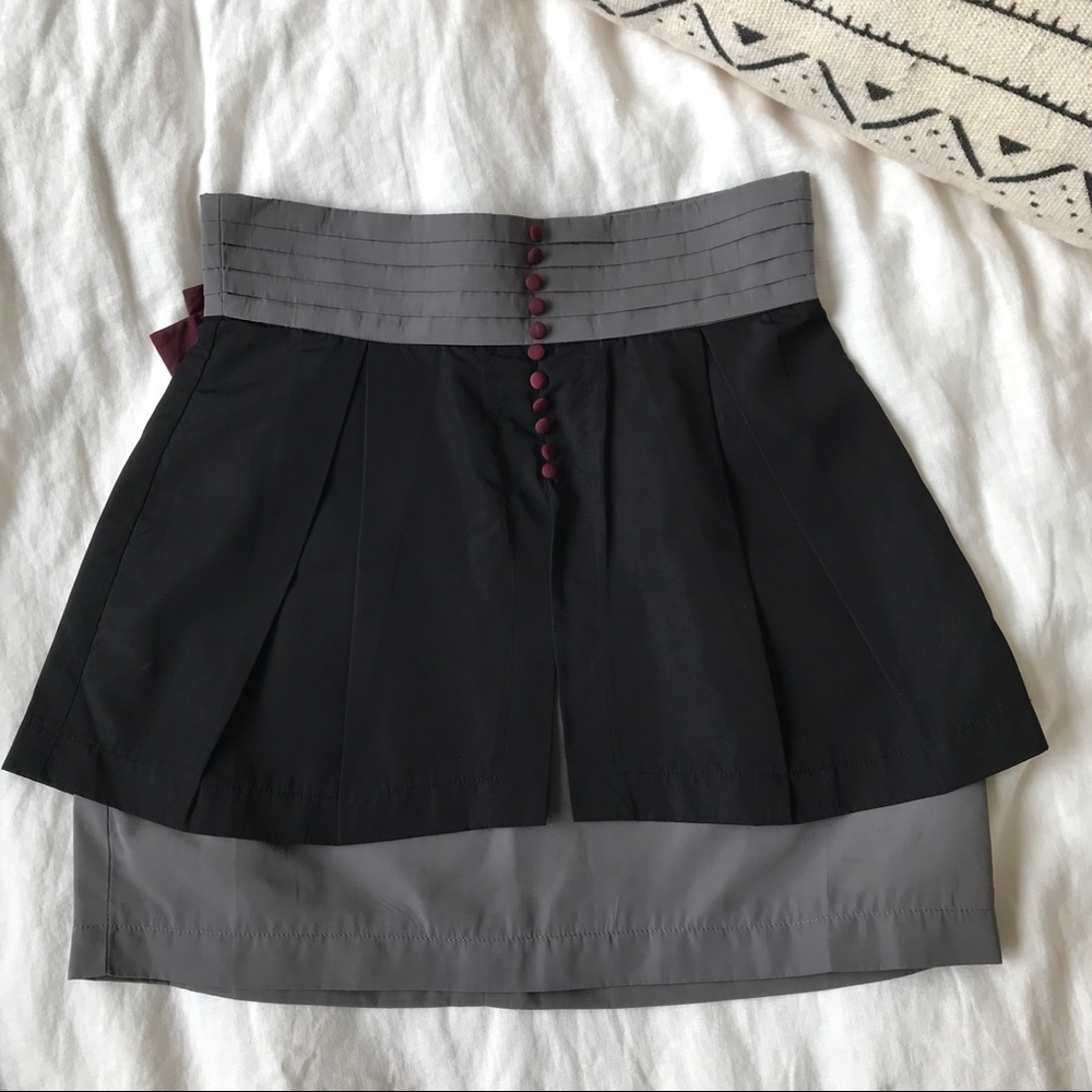 High Waist Peplum Skirt